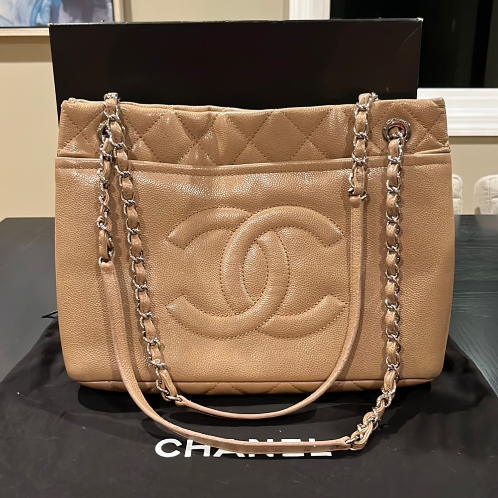 Authentic Chanel Timeless Caviar Tote